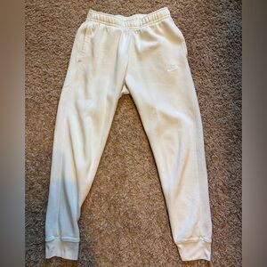 White Nike Joggers Mens Small